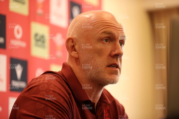 090726 - Picture shows Wales Rugby Head Coach Steve Tandy speaking to the media today during a press conference as he announces his team to play Argentina