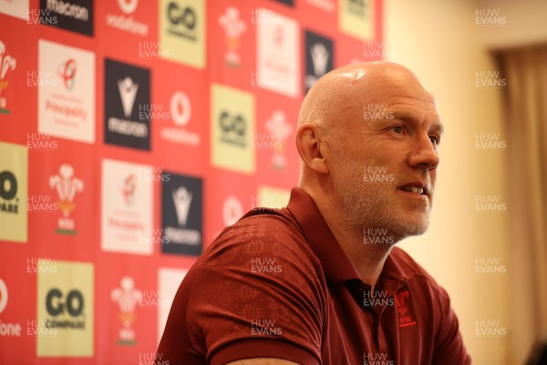 090726 - Picture shows Wales Rugby Head Coach Steve Tandy speaking to the media today during a press conference as he announces his team to play Argentina