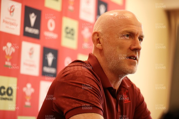 090726 - Picture shows Wales Rugby Head Coach Steve Tandy speaking to the media today during a press conference as he announces his team to play Argentina