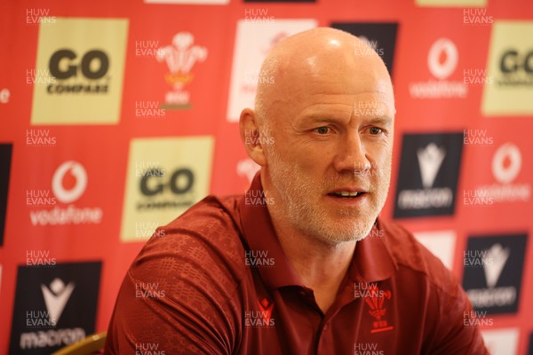 090726 - Picture shows Wales Rugby Head Coach Steve Tandy speaking to the media today during a press conference as he announces his team to play Argentina