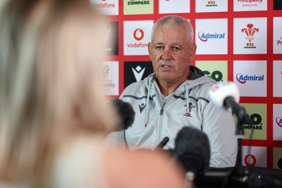 100823 - Wales Rugby Press Conference in the week leading up to their Rugby World Cup warm up game with England - Head Coach Warren Gatland speaks to the media