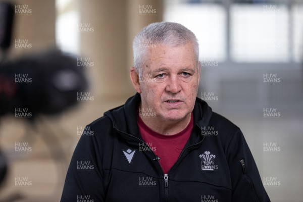 140324 - Wales Rugby Press Conference ahead of their final 6 Nations game against Italy - Warren Gatland, Head Coach during an interview