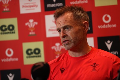 140726 - Danny Wilson, Assistant Coach speaks to the media during a press conference in the week ahead of their game against South Africa