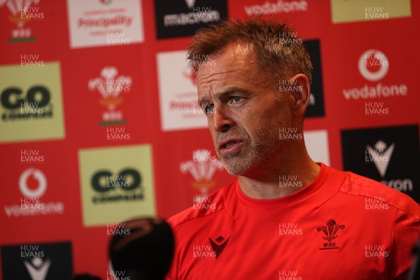 140726 - Danny Wilson, Assistant Coach speaks to the media during a press conference in the week ahead of their game against South Africa