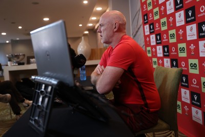 160726 - Picture shows Steve Tandy, Head Coach speaking to the media as he announces his team ahead of their game against South Africa