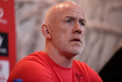 160726 - Picture shows Steve Tandy, Head Coach speaking to the media as he announces his team ahead of their game against South Africa