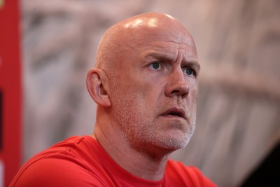 160726 - Picture shows Steve Tandy, Head Coach speaking to the media as he announces his team ahead of their game against South Africa