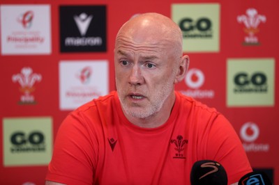 160726 - Picture shows Steve Tandy, Head Coach speaking to the media as he announces his team ahead of their game against South Africa
