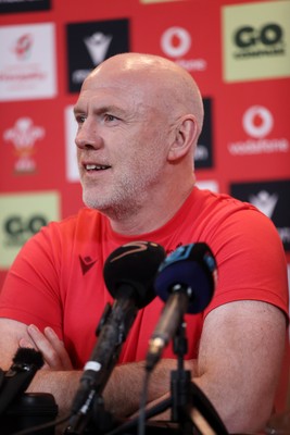 160726 - Picture shows Steve Tandy, Head Coach speaking to the media as he announces his team ahead of their game against South Africa