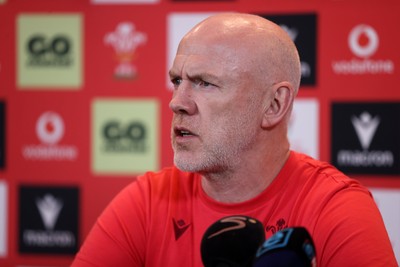 160726 - Picture shows Steve Tandy, Head Coach speaking to the media as he announces his team ahead of their game against South Africa