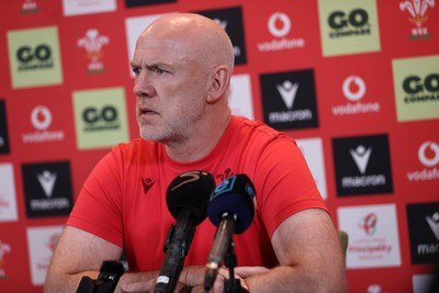 160726 - Picture shows Steve Tandy, Head Coach speaking to the media as he announces his team ahead of their game against South Africa