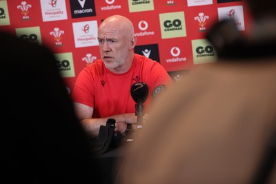 160726 - Picture shows Steve Tandy, Head Coach speaking to the media as he announces his team ahead of their game against South Africa