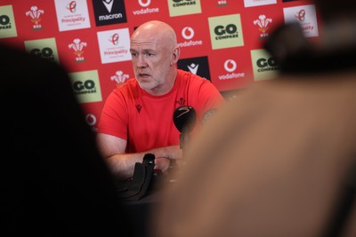 160726 - Picture shows Steve Tandy, Head Coach speaking to the media as he announces his team ahead of their game against South Africa