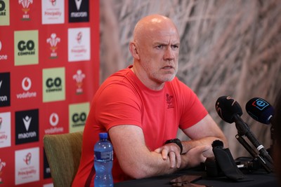 160726 - Picture shows Steve Tandy, Head Coach speaking to the media as he announces his team ahead of their game against South Africa