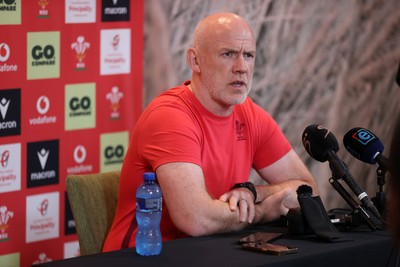 160726 - Picture shows Steve Tandy, Head Coach speaking to the media as he announces his team ahead of their game against South Africa