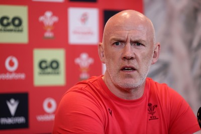 160726 - Picture shows Steve Tandy, Head Coach speaking to the media as he announces his team ahead of their game against South Africa