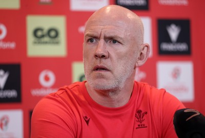 160726 - Picture shows Steve Tandy, Head Coach speaking to the media as he announces his team ahead of their game against South Africa