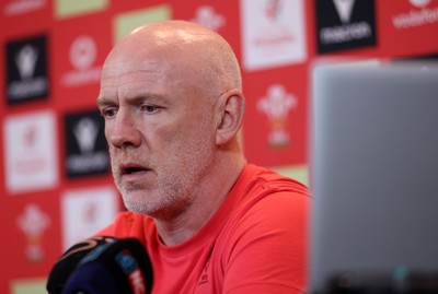 160726 - Picture shows Steve Tandy, Head Coach speaking to the media as he announces his team ahead of their game against South Africa