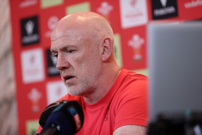 160726 - Picture shows Steve Tandy, Head Coach speaking to the media as he announces his team ahead of their game against South Africa