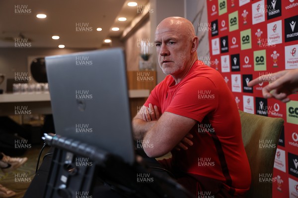 160726 - Picture shows Steve Tandy, Head Coach speaking to the media as he announces his team ahead of their game against South Africa