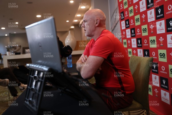 160726 - Picture shows Steve Tandy, Head Coach speaking to the media as he announces his team ahead of their game against South Africa