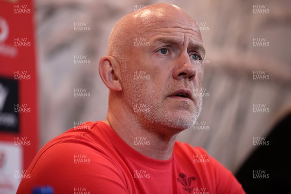 160726 - Picture shows Steve Tandy, Head Coach speaking to the media as he announces his team ahead of their game against South Africa