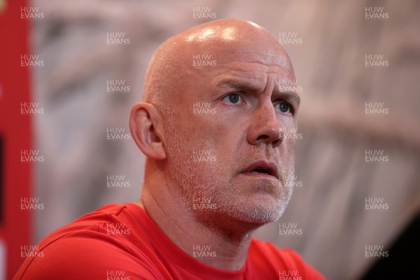 160726 - Picture shows Steve Tandy, Head Coach speaking to the media as he announces his team ahead of their game against South Africa