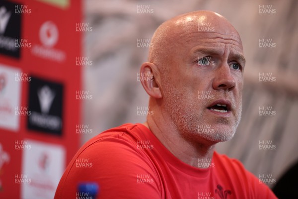 160726 - Picture shows Steve Tandy, Head Coach speaking to the media as he announces his team ahead of their game against South Africa