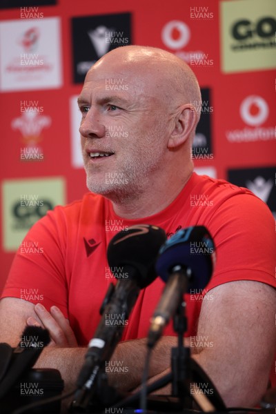160726 - Picture shows Steve Tandy, Head Coach speaking to the media as he announces his team ahead of their game against South Africa