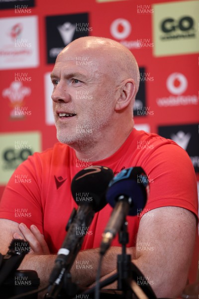 160726 - Picture shows Steve Tandy, Head Coach speaking to the media as he announces his team ahead of their game against South Africa