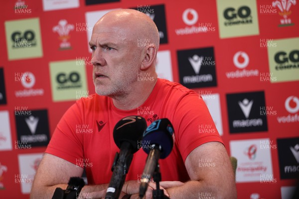 160726 - Picture shows Steve Tandy, Head Coach speaking to the media as he announces his team ahead of their game against South Africa