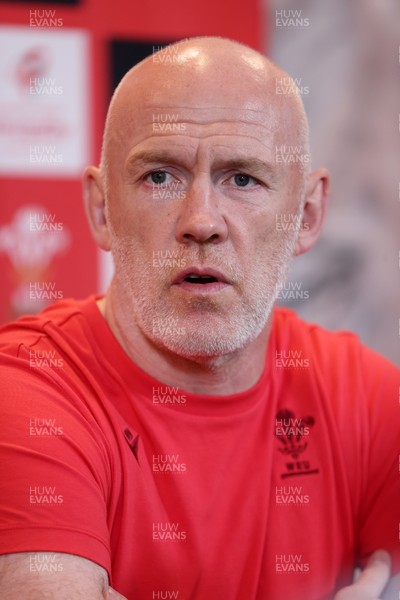 160726 - Picture shows Steve Tandy, Head Coach speaking to the media as he announces his team ahead of their game against South Africa