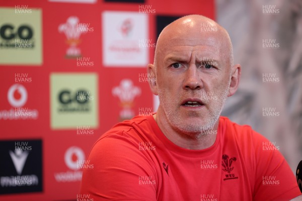 160726 - Picture shows Steve Tandy, Head Coach speaking to the media as he announces his team ahead of their game against South Africa