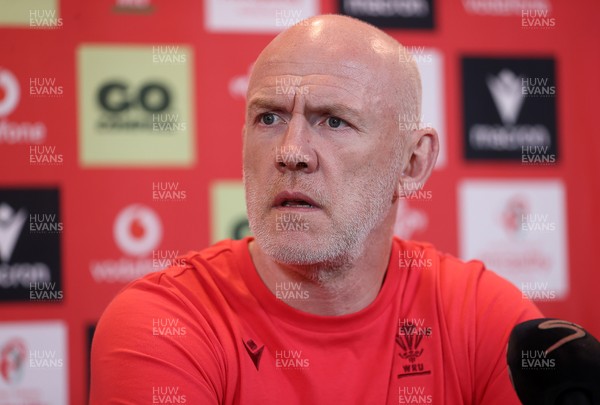160726 - Picture shows Steve Tandy, Head Coach speaking to the media as he announces his team ahead of their game against South Africa