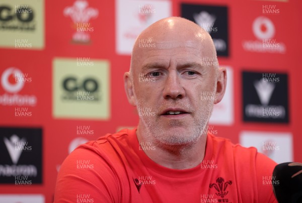 160726 - Picture shows Steve Tandy, Head Coach speaking to the media as he announces his team ahead of their game against South Africa