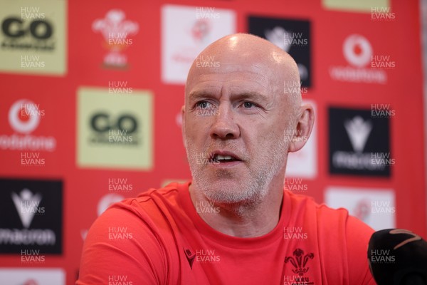 160726 - Picture shows Steve Tandy, Head Coach speaking to the media as he announces his team ahead of their game against South Africa