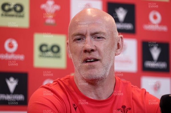 160726 - Picture shows Steve Tandy, Head Coach speaking to the media as he announces his team ahead of their game against South Africa