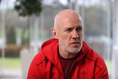 180226 - Picture shows Steve Tandy, Head Coach as he announces the Wales team to face Scotland on Saturday
