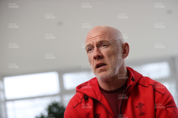 180226 - Picture shows Steve Tandy, Head Coach as he announces the Wales team to face Scotland on Saturday