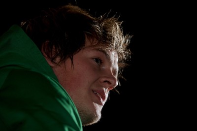 25.01.10 - Wales Rugby Press Conference - Rhys Gill talks to reporters. 