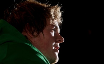 25.01.10 - Wales Rugby Press Conference - Rhys Gill talks to reporters. 