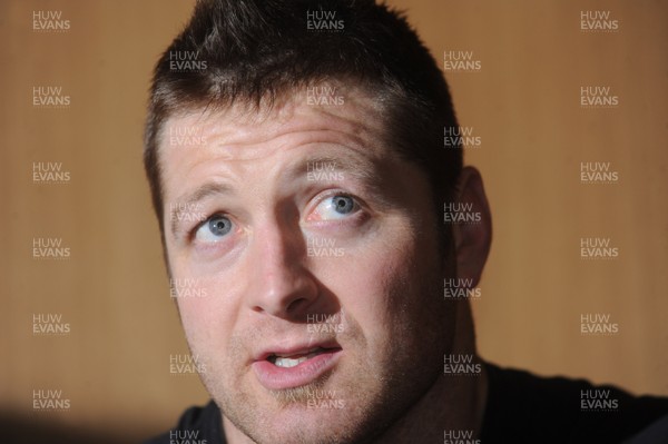 25.01.10 - Wales Rugby Press Conference - Ian Gough talks to reporters. 