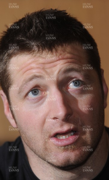 25.01.10 - Wales Rugby Press Conference - Ian Gough talks to reporters. 