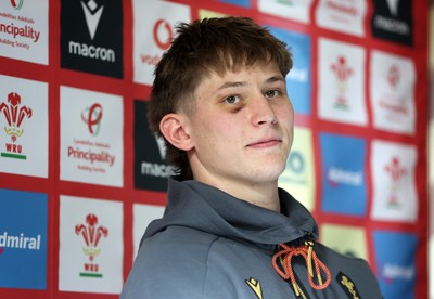 250225 - Wales Rugby Press Conference - Ellis Mee speaks to the media after making his debut against Ireland on the weekend