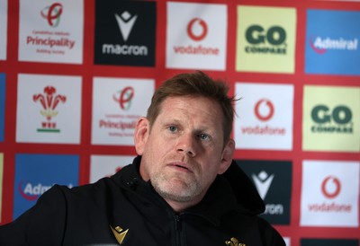 250225 - Wales Rugby Press Conference - T Rhys Thomas speaks to the media after Wales� game against Ireland on the weekend