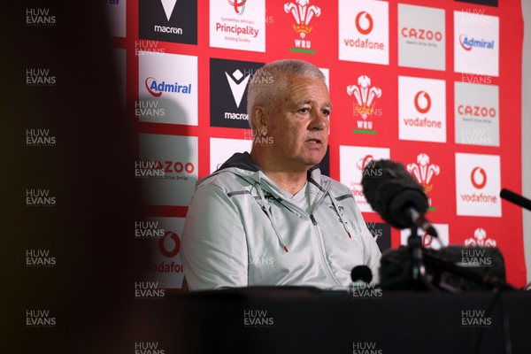 260623 - Wales Rugby Press Conference - Head Coach Warren Gatland speaks to the press on the first official day of the first day of the Rugby World Cup camp