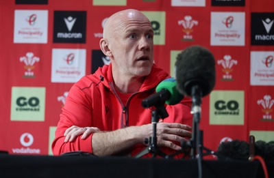 281025 - Wales Rugby Press Conference in their first week of camp for this years Quilter Nations Series - Steve Tandy, Head Coach