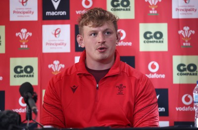 281025 - Wales Rugby Press Conference in their first week of camp for this years Quilter Nations Series - Jac Morgan