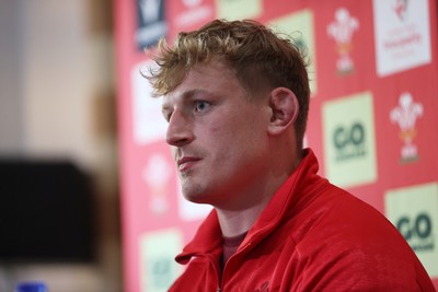 281025 - Wales Rugby Press Conference in their first week of camp for this years Quilter Nations Series - Jac Morgan