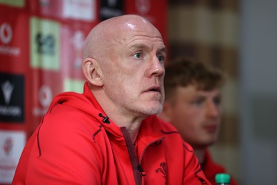 281025 - Wales Rugby Press Conference in their first week of camp for this years Quilter Nations Series - Steve Tandy, Head Coach